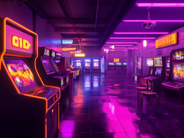 Salle de jeux d'arcade